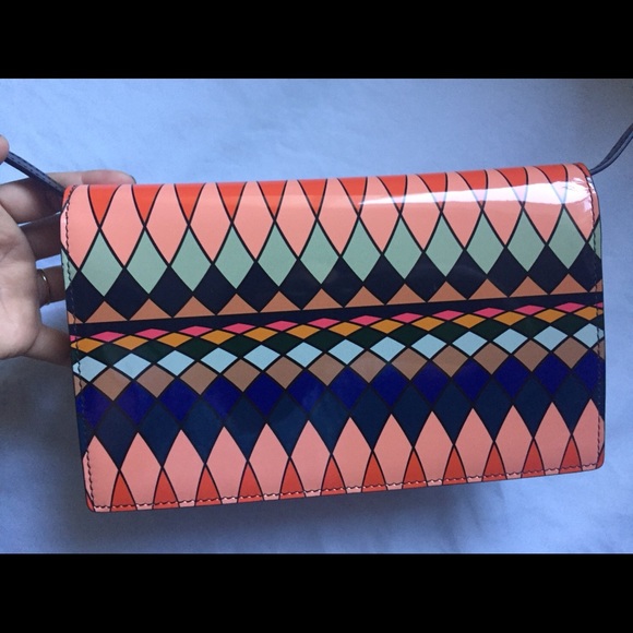 Auth Paul Smith Patent Leather Clutch Crossbody - Picture 3 of 8